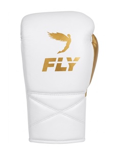 Gants de boxe Fly Sanda à lacets et protège-pénis en cuir de vachette 100 % de qualité supérieure, unisexe, pour sparring et entraînement – Vente chaude - Product Image 5