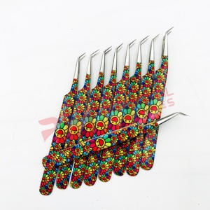 Pince à cils professionnelle RMI en acier inoxydable avec revêtement en papier durable, pointe en fibre pour extensions de cils, marque privée - Product Image 5