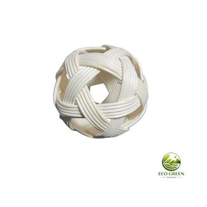 Jouet pour chat en rotin, balle tressée légère et naturelle, jouet interactif pour chats, exercice intérieur, divertissement, matériau sûr - Product Image 1