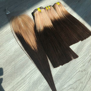 Vente en gros 100% Extensions Remy vietnamiennes de haute qualité pour Ombre blond foncé os droit Super qualité Ombre blond foncé os - Product Image 5