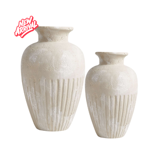 Maceta de jardín para exteriores de Vietnam, maceta ligera de cerámica de terracota con material de arcilla de fibra, estilo de uso del suelo - Product Image 1