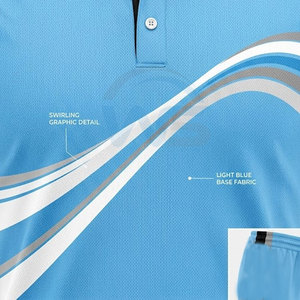 Conjunto de Uniforme de Cricket Personalizado para Hombre, Negro y Azul Claro, Poliéster Transpirable, Impresión por Sublimación, Ropa Deportiva para Equipo Adulto en Venta - Product Image 5