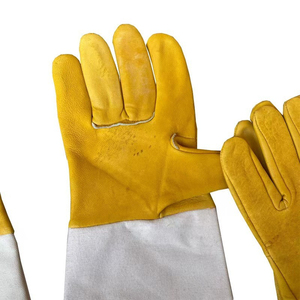 Gants de protection en cuir de vachette anti-abrasion, gants de soudage de qualité supérieure, gants de protection pour le travail - Product Image 4