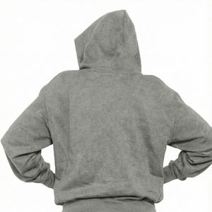 Sweat-shirts à capuche en molleton chaud d'hiver 100% coton de haute qualité, personnalisés pour hommes, épais, avec broderie, Zynero Sports - Product Image 3