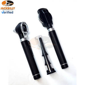 Kit vétérinaire mini otoscope ophtalmoscope en acier inoxydable, ensemble de diagnostic manuel à fibre optique pour l'examen des oreilles, des yeux, du nez et de la gorge - Product Image 5