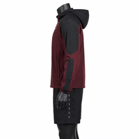 Ensemble de survêtements légers et respirants pour hommes : sweats à capuche demi-zippés, coupe-vent et shorts de course en nylon, OEM ODM