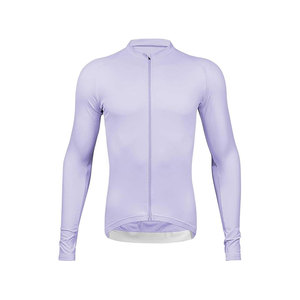 Maillot de Ciclismo de Manga Larga Morado Claro para Hombre y Mujer, Ropa de Alto Rendimiento - Product Image 1