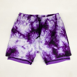 High Quality 2 in 1 Custom Summer Running Double <b>Layer</b> Basketball Gym Shorts Print 5 Inch Golf Mesh Shorts for Men - Product Image 1