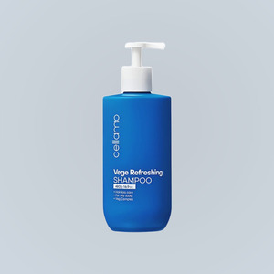 Champú para el cuidado del cabello saludable Cellamo Korean Vege Refreshing Shampoo Hecho en Corea 480g Aroma natural Blue Bule - Product Image 4