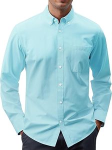 Camisa Oxford Titan Weave para Hombre, Lisa, Casual, con Botones, Cuello Clásico, Manga Larga, con Bolsillo, Edición Profesional Omni 2026 - Product Image 2