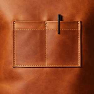 Professional Premium Luxury Classic <b>BBQ</b> Leather <b>Apron</b> for Grill Cooking Durable Water Resistant Adjustable OEM ODM Bulk Orders - Product Image 5