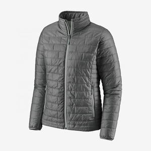 Chaqueta acolchada de algodón ligera para hombre de otoño e invierno con cuello levantado, diseño de logotipo de corte fino fácil de llevar para personas de mediana edad - Product Image 2