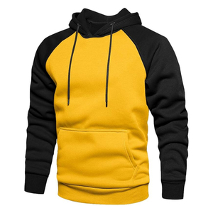 Sweat-shirts pour hommes de haute qualité à manches raglan bicolores, pull-over contrasté, streetwear de haute qualité, sweat-shirts pour hommes grande taille - Product Image 1