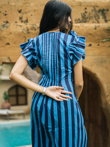 Antique Designer Looking Party outfit <b>item</b> in Antique Birthday wearing Bohemian Maxi Dresses for Summer and Spring Printed set - Product Image 3