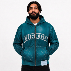 Sudadera con Capucha para Hombre, Impresión Digital Personalizada, Proveedor de Ropa Urbana de Gran Tamaño, para Compradores Estadounidenses - Product Image 3
