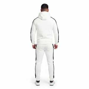 Ensemble de survêtement respirant pour homme Hawk Eye Sports, sweat à capuche en molleton fin 300g, coupe ajustée, avec fermeture boutonnée sur toute la longueur - Product Image 2