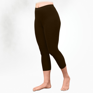 Pantalons de yoga capri en nylon et élasthanne personnalisés avec poches, leggings capri pour femmes - Product Image 5
