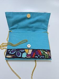 Bolso de Hombro/Bandolera de Lujo Hecho a Mano con Diseño de Vida Marina, Bordado de Peces con Perlas, Elegante Regalo para Mujer - Product Image 4