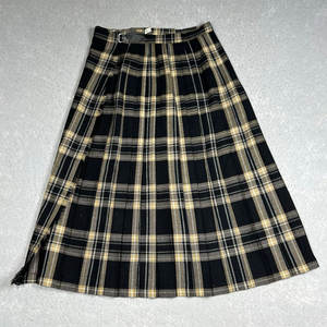 Jupe plissée en laine pour femme, style Glenscot, tartan écossais noir, kilt traditionnel écossais - Product Image 5
