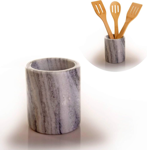 Creative Design White Finish Marble Spoon Holder with <b>little</b> greyish Appearance in cheap <b>prices</b> - Product Image 5