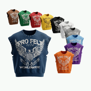 T-shirt Homme Décontracté Streetwear à Manches Courtes et Épaules Cloutées, Logo Imprimé en Relief, Qualité Supérieure, Prix de Gros Abordable - Product Image 1