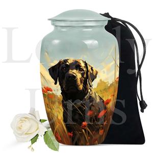 Urna funeraria para perros Labrador negros, urna conmemorativa para cenizas de mascotas, urna decorativa para recuerdo y homenaje. - Product Image 2