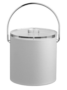 Stainless Steel <b>Ice</b> Bucket with Gold Handle and Lid, Modern Round Champagne <b>Cooler</b> Tub Set with Metal Scoop - Product Image 6