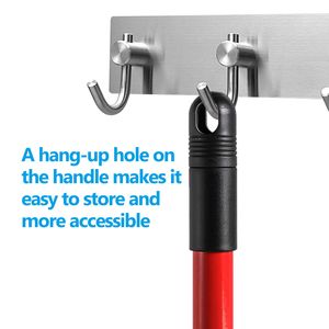 ไม้ถูพื้นด้ามยาว57.5นิ้ว, ไม้ถูพื้นไม้ถูพื้นแบบเปียกบิดงอได้เองทำความสะอาดในครัวเรือนเชิงพาณิชย์สำหรับไม้เนื้อแข็ง - Product Image 6