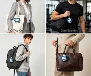 Mini sac fourre-tout tendance pour ornement quotidien, porte-clés personnalisé avec logo, breloque de sac portable pour cadeau de fête ou souvenir - Product Image 2
