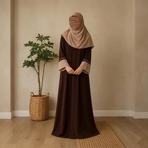 Hiyabs Grandes para Oración Musulmana, Hiyab Shayla de 3 Capas, Abaya Instantánea Lista para Usar, Jilbab Islámico, Niqab, Khimar - Product Image 3