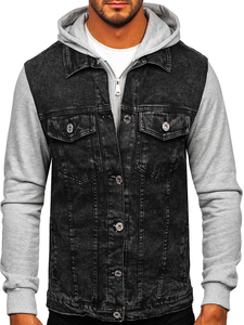 Blousons de course en denim de laine personnalisés de haute qualité pour hommes, coupe droite, écologiques et imperméables, en gros, à bas prix - Product Image 3