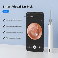 Curette auriculaire portable haute définition avec batterie 350 mAh, en ABS, facile à utiliser et à nettoyer, idéale pour les voyages et l'hôtellerie