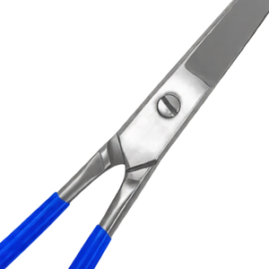Professional Straight Supercut Barber Scissors 7 Inch Blue Handle Stainless Steel Hair Cutting <b>Shears</b> Salon Styling <b>Tool</b> - Product Image 6