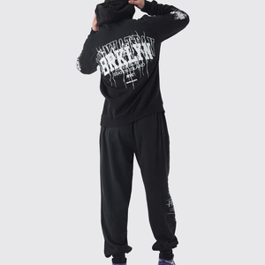 Nuevo Chándal Deportivo para Hombre, 100% Algodón, de Alta Calidad, Forro Polar Grueso, Holgado, Personalizado, Estilo Urbano - Product Image 2