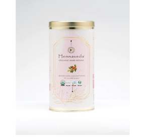 Hennaveda Polvo de Henna para el Cabello con Brocha, Guantes y Gorro de Ducha |   Sin colorantes artificiales, sin químicos, con origen geográfico - Product Image 1