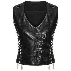 <b>Punk</b> Rave Men's Steampunk Waistcoat Vest Black - Product Image 1