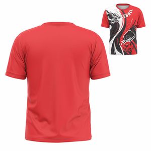 T-shirts de pickleball en molleton tricoté personnalisés, impression de logo sur mesure, haute qualité, 100% coton, manches courtes, fabricant OEM ODM rapide - Product Image 2