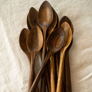 Cuchara de Bambú Desechable Ecológica y Moderna de 10 cm, Tamaño Pequeño, Estilo Americano, Alta Calidad, para Helados y Fiestas - Product Image 3