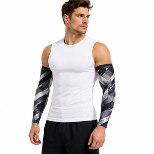 Manchons de compression pour hommes personnalisés pour le sport, la course, le cyclisme – Respirants, extensibles, de soutien et de protection pour l'entraînement athlétique - Product Image 1