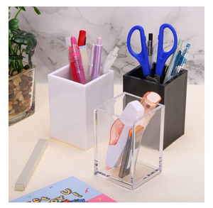 Promotional Acrylic Pen Holder Acrylic Custom Transparent Cosmetic <b>Brush</b> Storage Promotional Pen Stand Crafts - Product Image 4