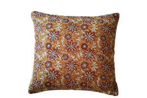 Funda de Almohada y Cojín de Lino Reversible con Estampado Floral Moderno, Impresa a Mano, de Algodón Liso para Uso en Hogar, Hospital y Hotel - Product Image 3