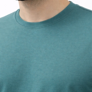 T-shirt homme de haute qualité, décontracté, basique, uni, pour l'été, la gym, confortable, doux, respirant, en coton. - Product Image 4
