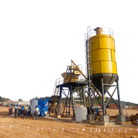 Pabrik Batching Beton Stasioner HZS35 35m³/jam Peralatan Pencampur Beton Siap Pakai Kompak untuk Proyek Konstruksi Kecil
