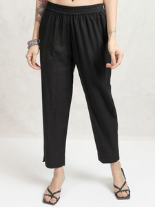 Black Cotton Quick Dry Knee-Length <b>Kurta</b> Set Embroidered Sleeves Pleated Front <b>for</b> <b>Women</b> Casual Summer Wear India Pakistan Style - Product Image 6
