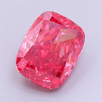 Diamante de Laboratorio Cultivado en Laboratorio, Corte Cojín, Color Rosa Intenso, Certificado IGI, CVD VS1, Corte Excelente, para Diseños de Joyería Personalizada