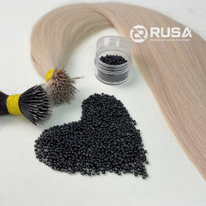 Extensions de cheveux vierges vietnamiens Rusa Hair Nano Rings, double trame machine, couleurs personnalisables, lot de 100g - Product Image 2