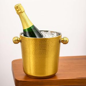 Professional Double Wall Ice Bucket Wine Champagne Cooler Luxury Insulated <b>Beer</b> Bottle <b>Chiller</b> for Hotel Bar Supplies Wholesale - Product Image 1