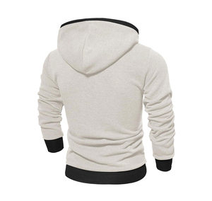 Sudadera con Capucha Negra de Algodón Tejido para Hombre, Estilo Casual de Otoño, con Bolsillo y Ribete Negro - Colección de Sudaderas y Hoodies - Product Image 2