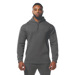 Sweat à capuche oversize 100 % coton molletonné de haute qualité pour homme, personnalisable, épaules tombantes, streetwear hiver, écoresponsable 2026 - Product Image 1