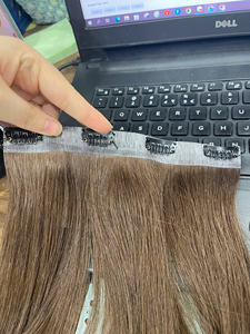 Extensiones de Cabello con Clip Recto, Color Marrón, 100% Cabello Humano Vietnamita - Product Image 3